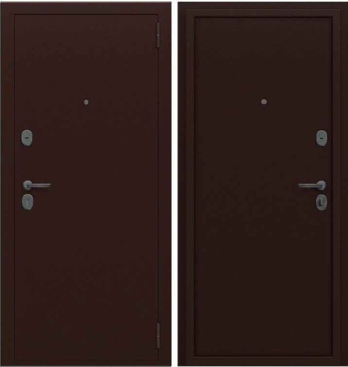 Дверь Браво Север-7 Антик Медный/Антик Медный DIS006681