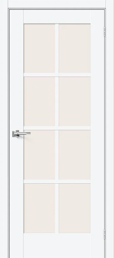 Межкомнатная дверь Прима-11.1 White Silkwood BR5956
