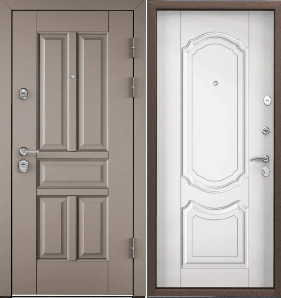 Дверь Цербер 3К Чёрный муар Мистраль Латте Сменная панель DIS006480